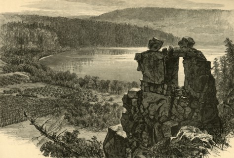 'Devil's Door-way, Devil's Lake, Wisconsin', 1874.  Creator: Alfred Waud.