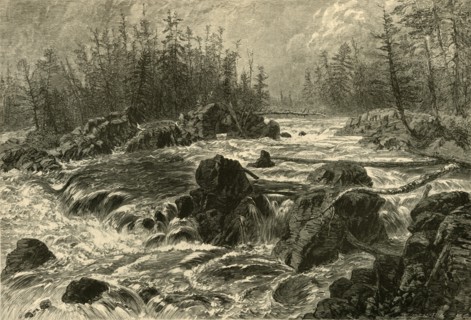 'The Dalles of the St. Louis', 1874.  Creator: W. J. Linton.