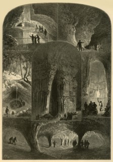 'Scenes in Mammoth Cave', 1874.  Creator: W. J. Linton.