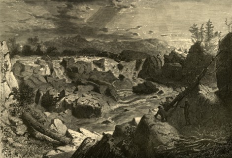 'Great Falls of the Potomac', 1874.  Creator: Alfred Harral.