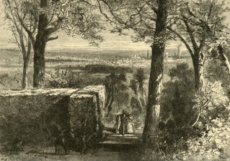 'View of Augusta, from Summerville', 1872.  Creator: Harry Fenn.