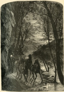 The Lovers' Leap - Approach By Night', 1872.  Creator: Henry Duff Linton.