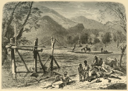 'A Ferry on the French Broad', 1872.  Creator: John Karst.