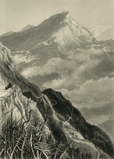 'The Mount Washington Road, (White Mountains)', 1872.  Creator: Samuel Valentine Hunt.