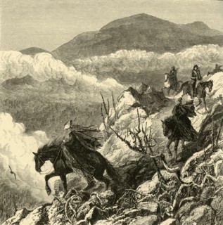 'The Descent from Mount Washington', 1872.  Creator: W.H. Morse.
