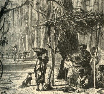 'A Road-side Scene near Charleston', 1872.  Creator: Albert Bobbett.
