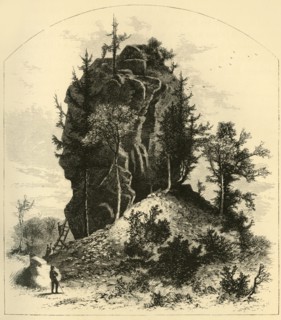 'Sugar-Loaf Rock - (West Side)', 1872.  Creator: A. Measom.