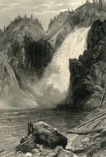 'The Upper Yellowstone Falls', 1872.  Creator: Samuel Valentine Hunt.