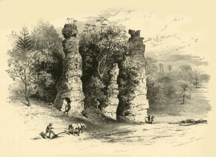 'Natural Towers', 1872.  Creator: Frederick William Quartley.