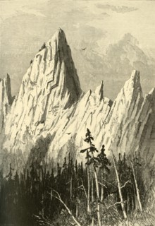 'Castellated Rock', 1872.  Creator: John Filmer.