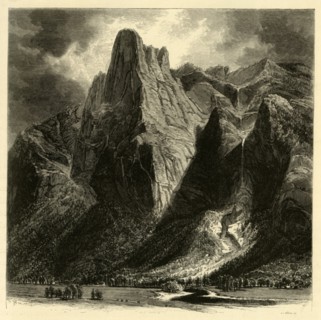 'Sentinel Rock and Fall', 1872.  Creator: W.H. Morse.