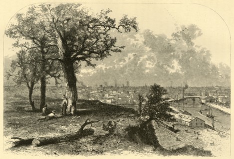 'Cleveland, from Scranton's Hill', 1872.  Creator: John J. Harley.