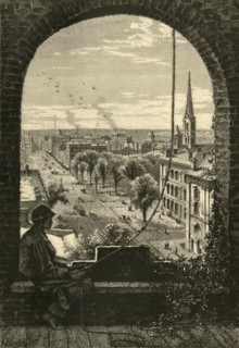 'Superior Street, Cleveland, from Presbyterian Church', 1872. Creator: John Karst.