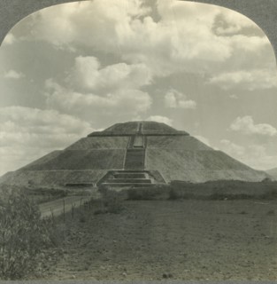 'Pyramid of the Sun from the West, San Juan Teotihuacan, State of Mexico, Mex.', c1930s. Creator: Unknown.