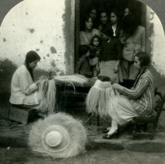 'Panama Hats are Woven in the Cool of the Morning and Evening. Tabacunda, Ecuador', c1930s. Creator: Unknown.