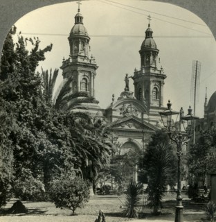 'The Plaza de Armas and Cathedral, Santiago, Chile', c1930s. Creator: Unknown.