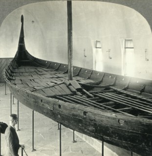 'The Famous Viking Ship (Restored) at the Bygdo Museum, Oslo, Norway', c1930s. Creator: Unknown.