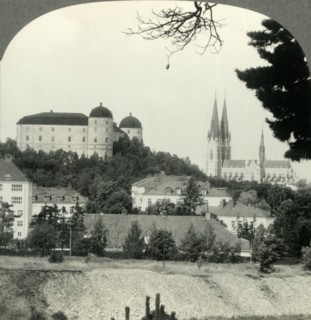 'The Slott and Cathedral, a Striking Skyline View of the University Town of Upsala, Sweden', c1930s. Creator: Unknown.