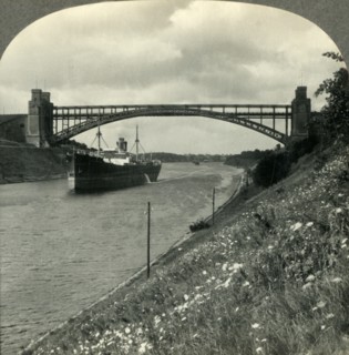 'The Kiel Ship Canal Connecting the Baltic and North Seas, Kiel, Germany', c1930s. Creator: Unknown.