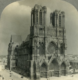 'Restored Cathedral of Reims, France', c1930s. Creator: Unknown.