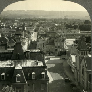 'Chateau-Thierry, France, Today - Looking South from the Ramparts of the Chateau', c1930s. Creator: Unknown.
