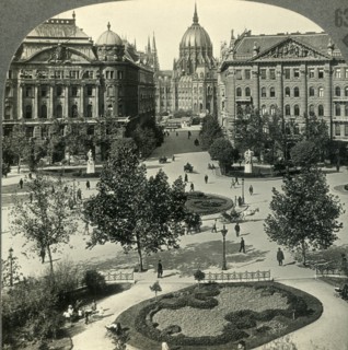 'Liberty Square with Parliament House, Budapest, Hungary', c1930s. Creator: Unknown.