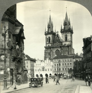 'Old Town Square and Teyn Church, Praha, Czechoslovakia', c1930s. Creator: Unknown.
