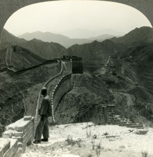 'The Great Wall of 10,000 Li - in the Rugged Hills near Nankow Pass, China', c1930s. Creator: Unknown.