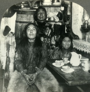 'An Eskimo Family at Fort Magnesia, Cape Sabine, Ellsmere Land', c1930s. Creator: Unknown.