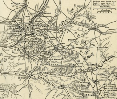 'The Battlefields of the Aisne, Oise and Somme', 1915. Creator: Unknown.
