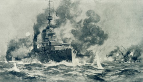 'The Spirit of Our Old Navy Yet Llives  - The "Drake Touch" in the North Sea', 1915. Creator: Unknown.