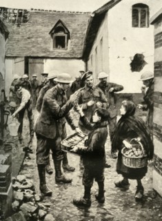 'Chocolate and Apples Behind the British Lines', 1917. Creator: Unknown.