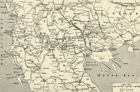 'General Map of the Balkan Operations in the Autumn of 1916', 1917. Creator: Unknown.