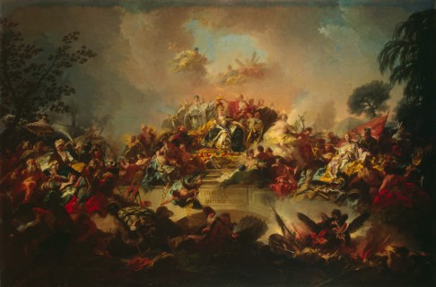 Apotheosis of the Reign of Catherine II, 1767. Creator: Guglielmi, Gregorio (1714-1773).