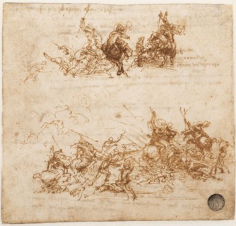 Study for the Battle of Anghiari, ca 1503-1504. Creator: Leonardo da Vinci (1452-1519).