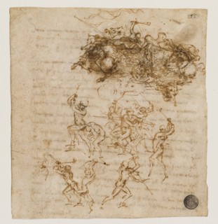 Study for the Battle of Anghiari, ca 1503-1504. Creator: Leonardo da Vinci (1452-1519).