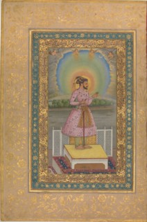 Shah Jahan on a Terrace , 1627. Creator: Anonymous.