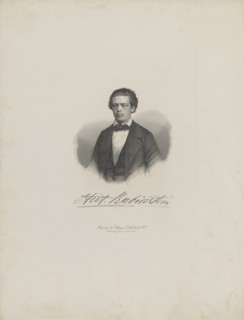 Portrait of the composer Anton Rubinstein (1829-1894), c. 1850. Creator: Anonymous.