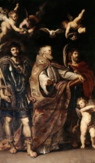 The Saints Gregory I, Maurus and Papias , 1608. Creator: Rubens, Pieter Paul (1577-1640).