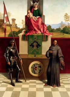 Madonna and Child Between Saints Francis and Nicasius (Castelfranco Madonna), ca 1503-1504. Creator: Giorgione (1476-1510).