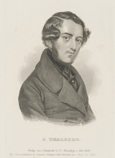 Portrait of the pianist and composer Sigismund Thalberg (1812-1871) , c. 1850. Creator: Anonymous.