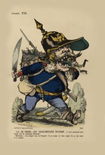 Le grand ogre allemand. (King Wilhelm eats the German small states), 1866. Creator: Anonymous.