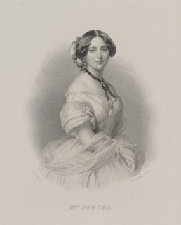 Portrait of the opera singer Henriette Sontag (1806-1854), c. 1850. Creator: Winterhalter, Franz Xavier (1805-1873).
