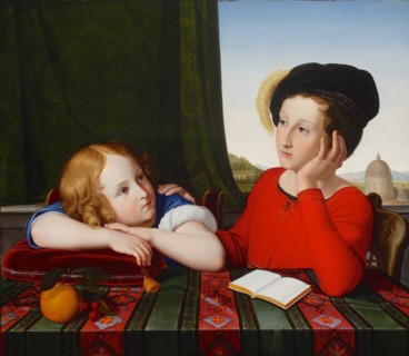 Wienczyslaw and Konstanty Potocki (Double Portrait of the Sons of a Polish Prince), 1819. Creator: Schadow, Friedrich Wilhelm, von (1788-1862).