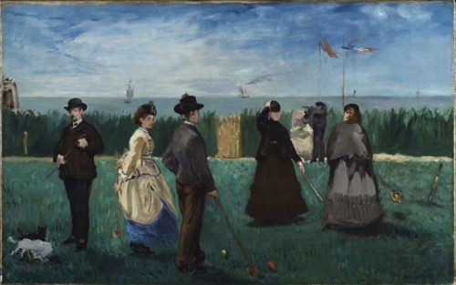 Croquet at Boulogne, c. 1871. Creator: Manet, Édouard (1832-1883).
