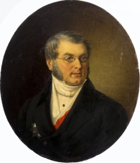 Portrait of the author Mikhail Nikolaevich Zagoskin (1789-1852), 1868. Creator: Bolotov, Dmitry Mikhaylovich (1837-1907).