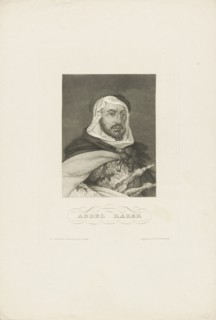 Portrait of Abdelkader ibn Muhieddine (1808-1883), ca 1860. Creator: Anonymous.