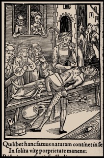 Illustration to the book "Ship of Fools" by Sebastian Brant, 1497. Creator: Anonymous.