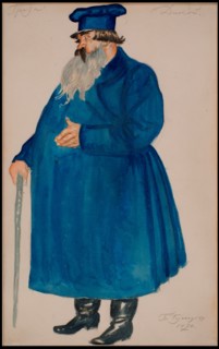 Merchant Dikoy. Costume design for the play The Storm by A. Ostrovsky, 1920. Creator: Kustodiev, Boris Michaylovich (1878-1927).