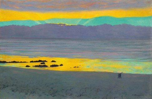 Coucher de soleil jaune et vert (Yellow and green sunset), 1911. Creator: Vallotton, Felix Edouard (1865-1925).